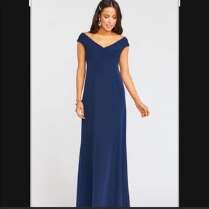 Zurich knot gown, rich navy